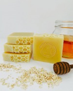 B&S Artisan Honey and oat unscented Soap Bars