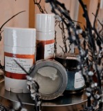 Handcrafted deodorant, bodily salve and body butter.